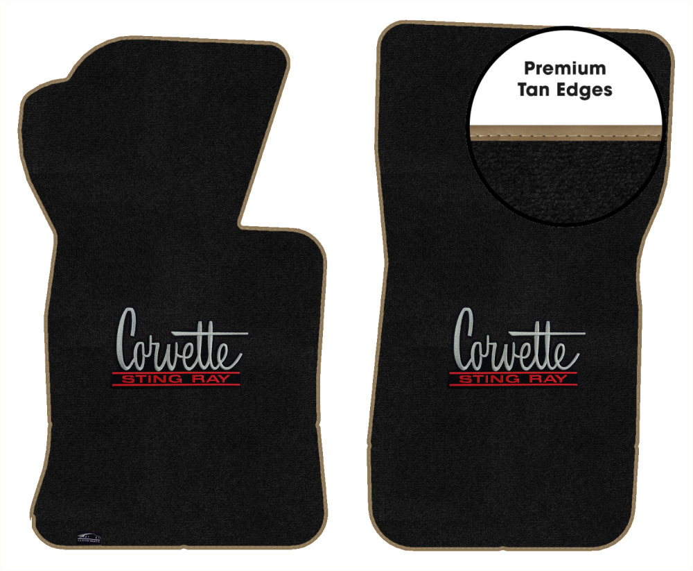 Lloyd Ultimat Front Row Carpet Floor Mat for 1963-1967 Corvette (#L1778) Black - Picture 221 of 286