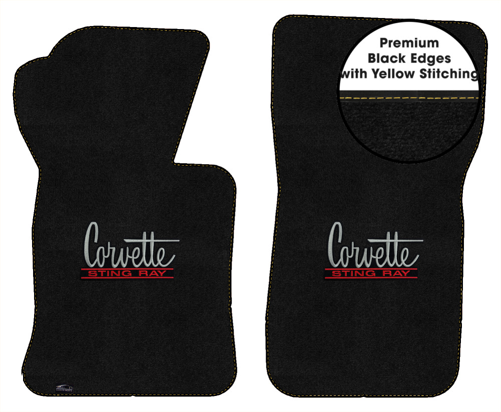 Lloyd Ultimat Front Row Carpet Floor Mat for 1963-1967 Corvette (#L1778) Black - Picture 56 of 286