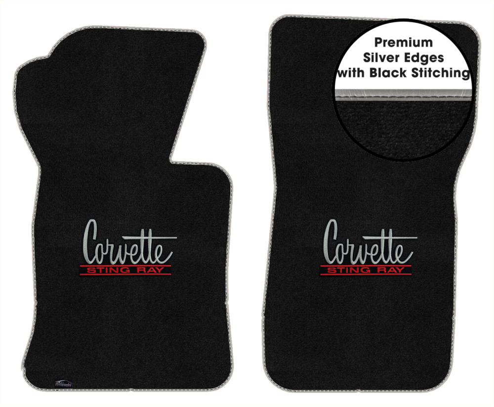 Lloyd Ultimat Front Row Carpet Floor Mat for 1963-1967 Corvette (#L1778) Black - Picture 210 of 286