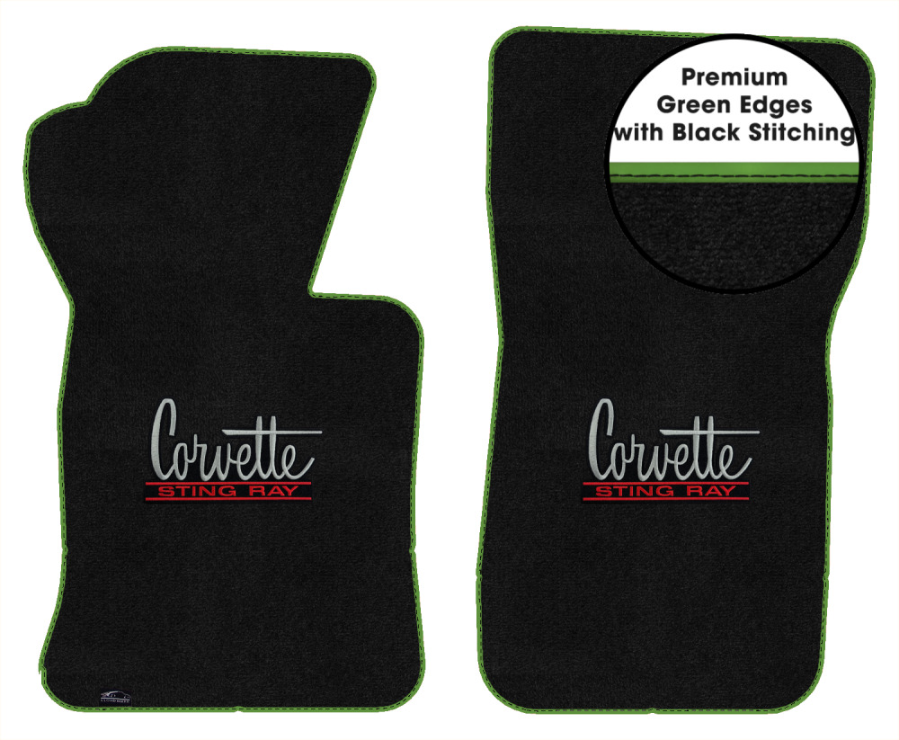 Lloyd Ultimat Front Row Carpet Floor Mat for 1963-1967 Corvette (#L1778) Black - Picture 111 of 286