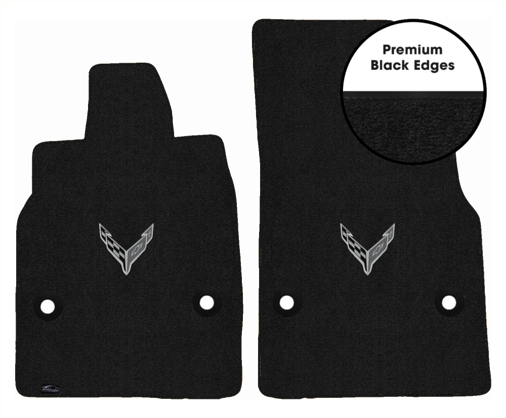 Lloyd Ultimat Front Row Carpet Floor Mat for 2020-2023 Corvette (#L2135) Ebony - Picture 23 of 286