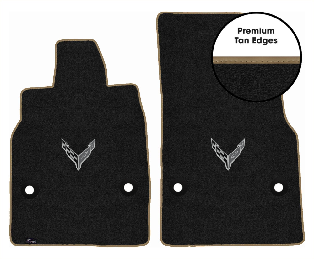 Lloyd Ultimat Front Row Carpet Floor Mat for 2020-2023 Corvette (#L2135) Ebony - Picture 221 of 286