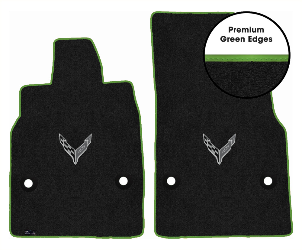 Lloyd Ultimat Front Row Carpet Floor Mat for 2020-2023 Corvette (#L2135) Ebony - Picture 100 of 286