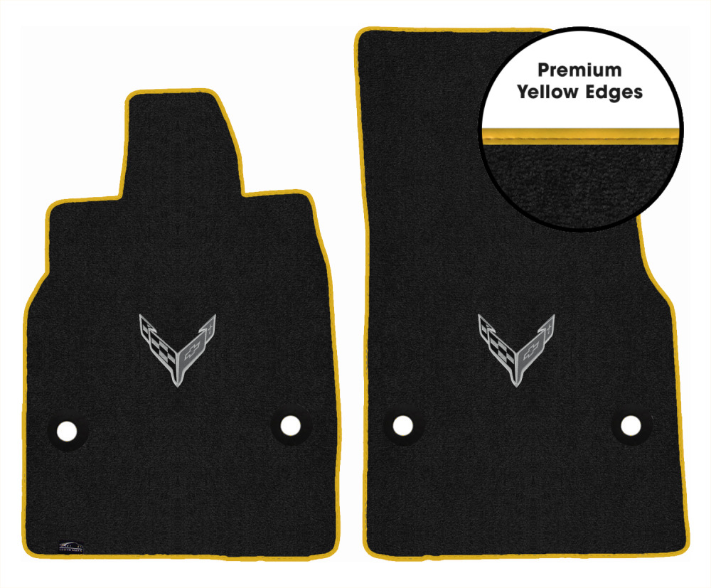 Lloyd Ultimat Front Row Carpet Floor Mat for 2020-2023 Corvette (#L2135) Ebony - Picture 265 of 286