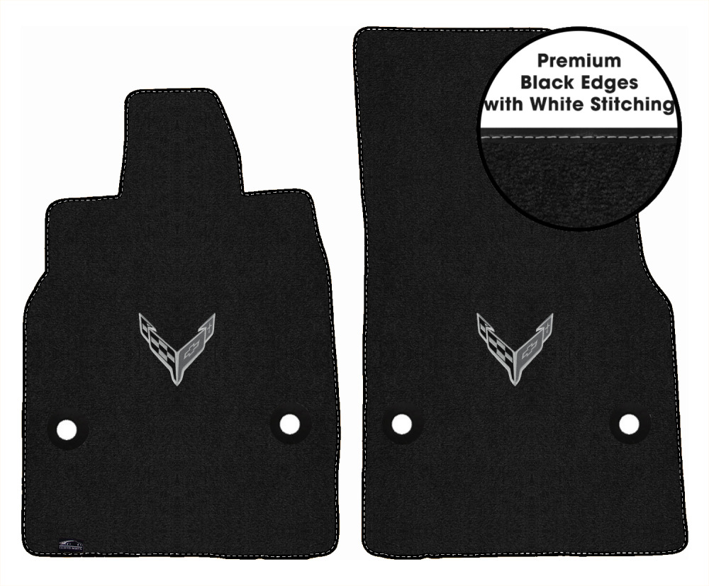 Lloyd Ultimat Front Row Carpet Floor Mat for 2020-2023 Corvette (#L2135) Ebony - Picture 45 of 286