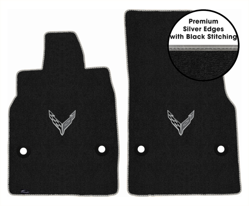 Lloyd Ultimat Front Row Carpet Floor Mat for 2020-2023 Corvette (#L2135) Ebony - Picture 210 of 286