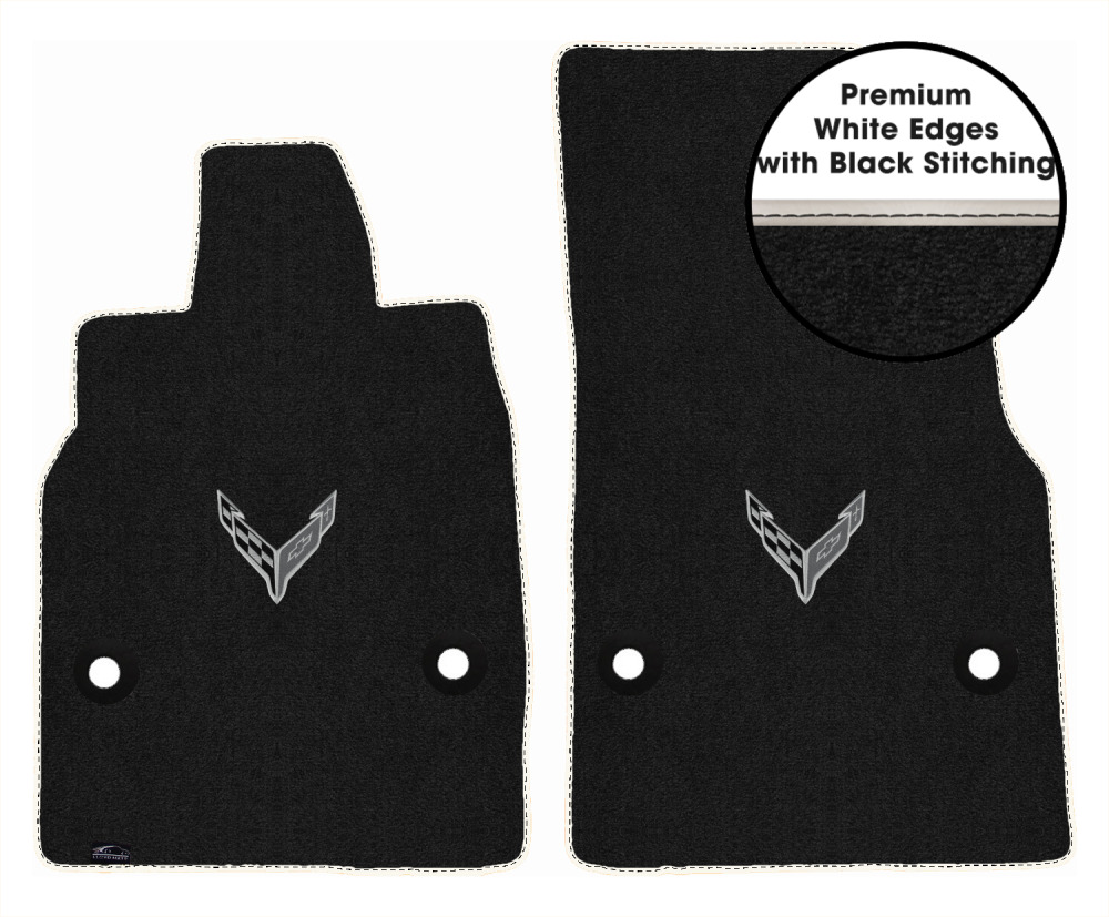 Lloyd Ultimat Front Row Carpet Floor Mat for 2020-2023 Corvette (#L2135) Ebony - Picture 243 of 286