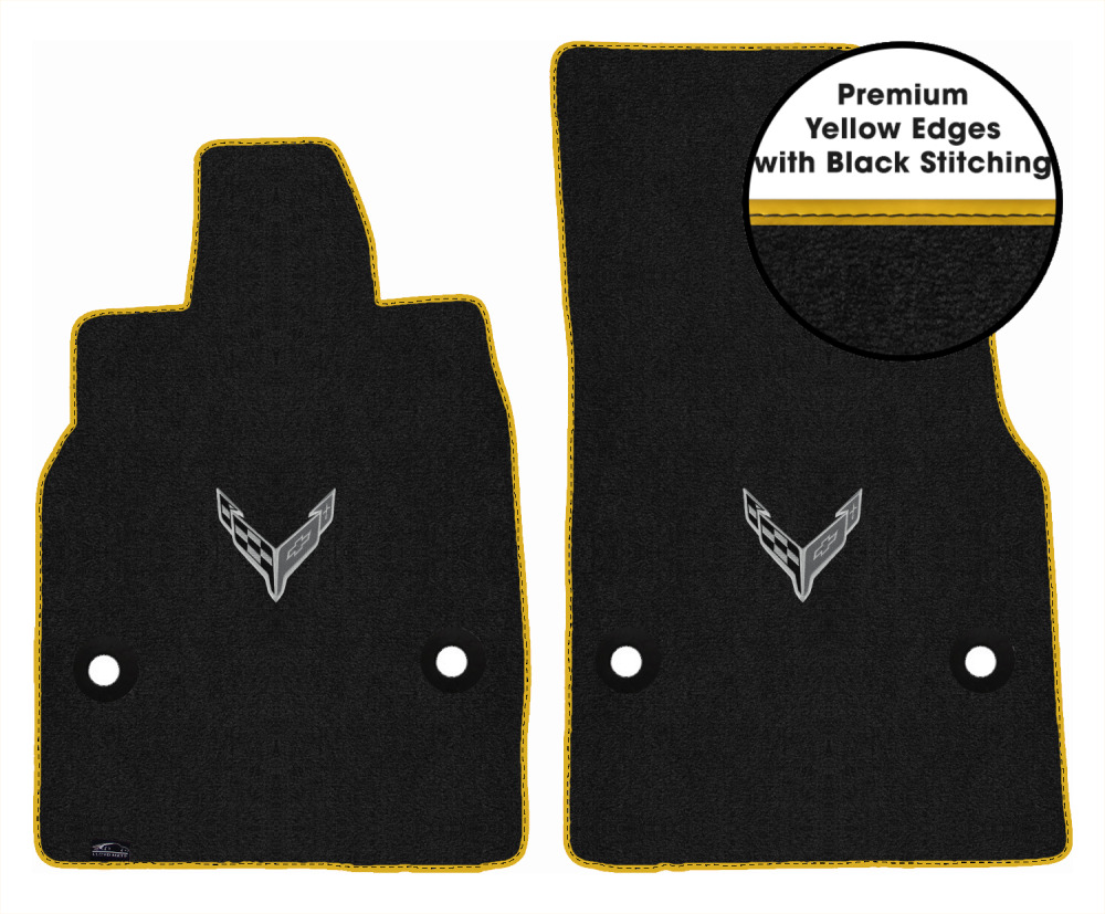 Lloyd Ultimat Front Row Carpet Floor Mat for 2020-2023 Corvette (#L2135) Ebony - Picture 276 of 286